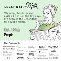 Thumbnail for Legendairy Milk Cash Cow Lactation Supplement, Moringa, Alfalfa, and Goat's Rue Breastfeeding Supplement for Milk Supply Increase, Fenugreek-Free, Certified Organic, Vegan, Non-GMO, 60 Capsules