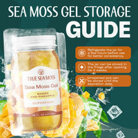 Thumbnail for TrueSeaMoss Sea Moss Gel – Made in USA – Wildcrafted Seamoss, Fruits & Jarred Vegetables – Mango/Pineapple, Pack of 1 (Labels may Vary)