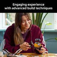 Thumbnail for LEGO Disney & Pixar Wall-E & EVE Building Set for Adults, Ages 18+ - Home Office, Book Shelf, or Room Decor for Disney Fans - Gift Ideas for Men & Women - 43279