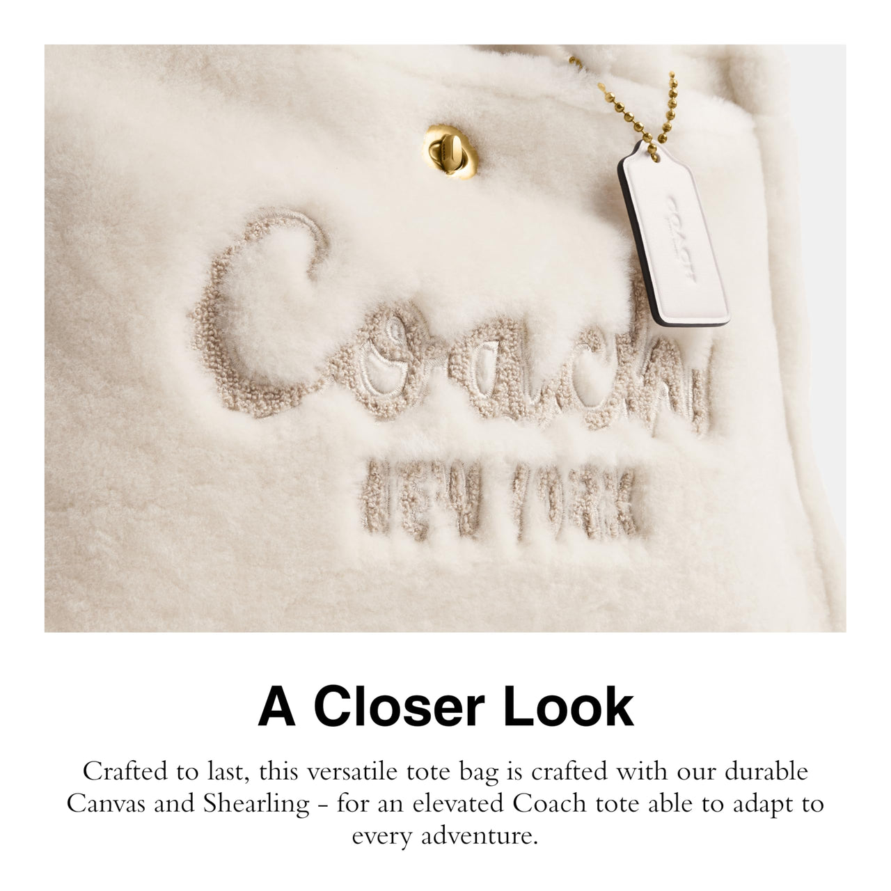 COACH Cargo Tote, B4/Chalk