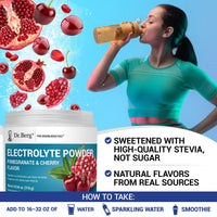 Thumbnail for Dr. Berg Zero Sugar Hydration Keto Electrolyte Powder - Enhanced w/ 1000 mg of Potassium & Real Pink Himalayan Salt (NOT Table Salt) - Pomegranate and Cherry Hydration Drink Supplement - 50 Servings