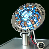 Thumbnail for Arc Reactor 1:1 Ratio Vibration Sensing LED Light USB Connection with Display Case for Collections, has a heart