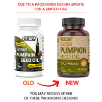 Thumbnail for DEVA Nutrition Vegan Pumpkin Seed Oil 500 mg, Cold-Pressed & Unrefined - 90 Capsules, 1-Pack