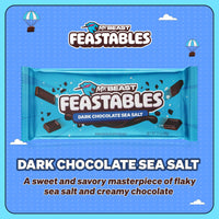 Thumbnail for MrBeast Feastables Dark Chocolate with Sea Salt Bar, King Size, 10 Count, Sweet & Salty Chocolate Candy, Fairtrade Cocoa, 2.1oz Each