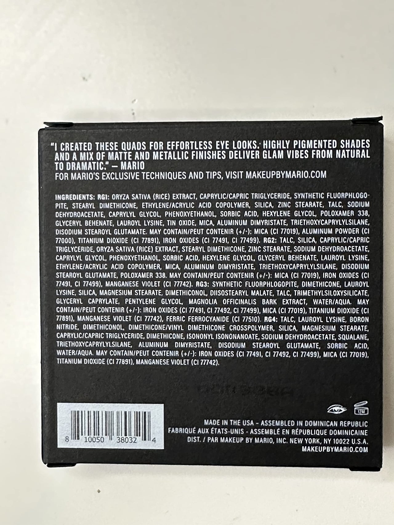 BY MARIO GLAM QUADS - EYESHADOW PALETTE