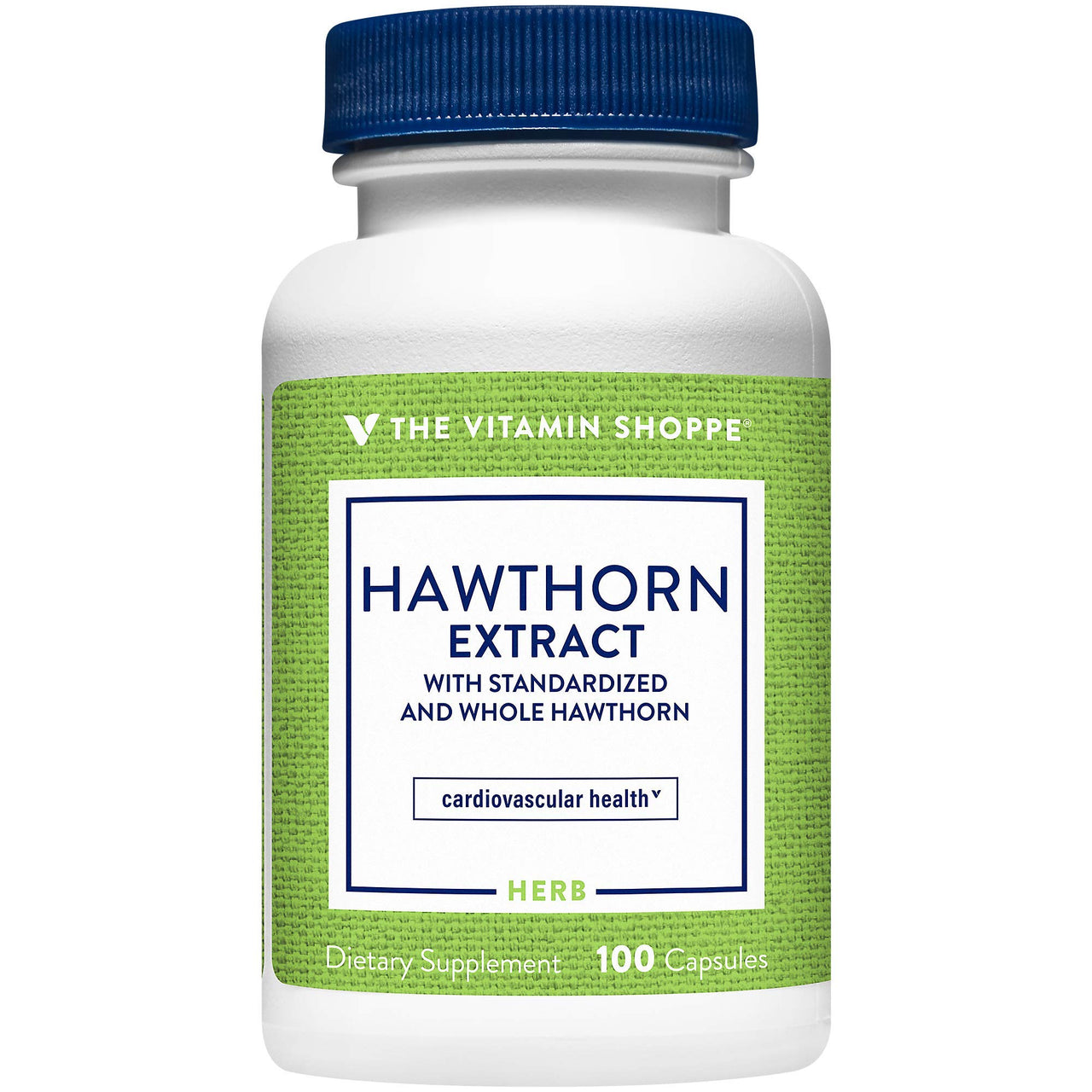 The Vitamin Shoppe Hawthorn Extract, with Standardized and Whole Hawthorn, Powerful Antioxidant That Supports Cardiovascular Health, Supports Cellular Health (100 Capsules)