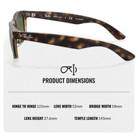Thumbnail for Ray-Ban RB2132 New Wayfarer Classic Polarized Square Shape Sunglasses for Men and Women- Timeless Classic Sun Glasses with Modern Elegance - Premium UV Protection - Designer Men's & Women's Sunglasses