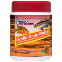 Thumbnail for Ocean Nutrition Fish Food Flakes - Cichlid Fish Food, High Protein Flakes, Tropical, Ideal Cichlid Food for Angelfish, Kribensis, Ram and More, Made in The USA, 2.5 oz (70 g)