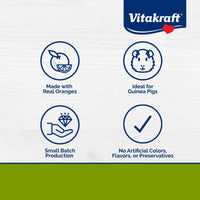 Thumbnail for Vitakraft Drops with Orange Flavor Guinea Pig Treats 5.3 oz Bag Delicious Yogurt Enriched Snacks with Vitamin C Essential Nutrients and Wholesome Nourishment for Small Pets