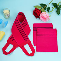 Thumbnail for obmwang 6 Pieces Korean Exfoliating Mitts and Washcloth Set, Asian Exfoliating Bath Washcloth and Korean Long Towels Back Scrubber for Women Men Shower Washing