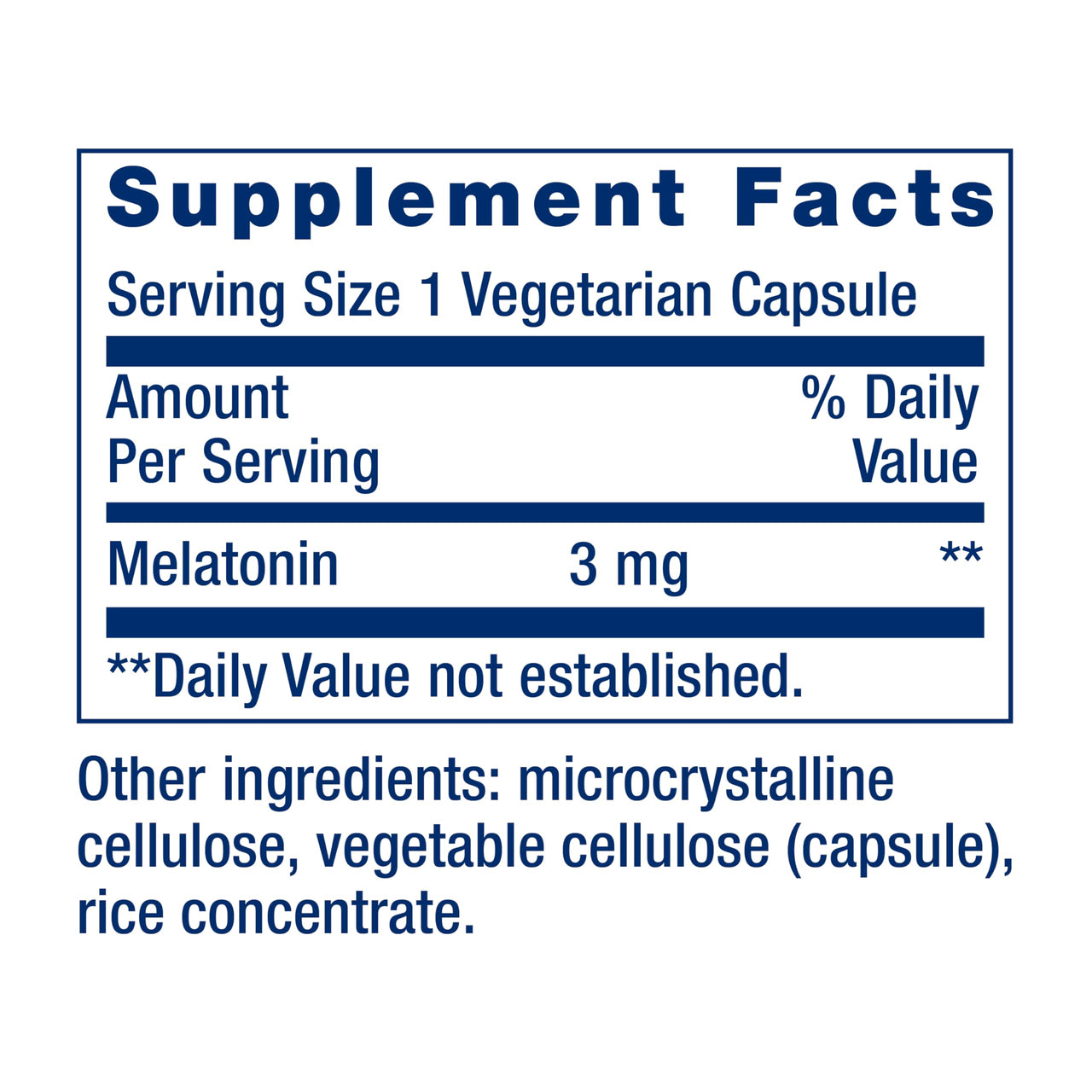 Life Extension Melatonin, 3 mg, Optimal Sleep Support, Healthy circadian Rhythms, Cellular Defense, Gluten-Free, Non-GMO, Vegetarian, 60 Capsules