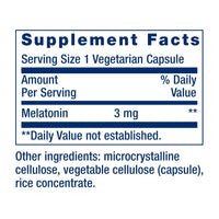 Thumbnail for Life Extension Melatonin, 3 mg, Optimal Sleep Support, Healthy circadian Rhythms, Cellular Defense, Gluten-Free, Non-GMO, Vegetarian, 60 Capsules