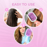Thumbnail for FHI Heat UNbrush Plus — Curly Hair Brush for Gentle & Effective Detangling on Wet or Dry Fragile Hair Types — Detangler Brush w/ 84 UltraFlex Bristles, Ultra-light, Vented, Anti Static Hairbrush