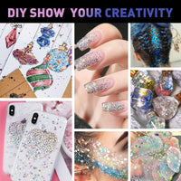Thumbnail for AROIC 14 Colors Body Glitter, St Patricks Day Face & Hair Glitter Gel Set, Eye Shimmer for Women Glow in the Dark Rave Accessories Party Supplies, Face Paint Hair/Cheek/Eyelid Sparkle Makeup-18ml/Tube