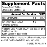 Thumbnail for Source Naturals Cherry Fruit Extract, Dietary Supplement - 500 mg - 180 Vegetarian Tablets