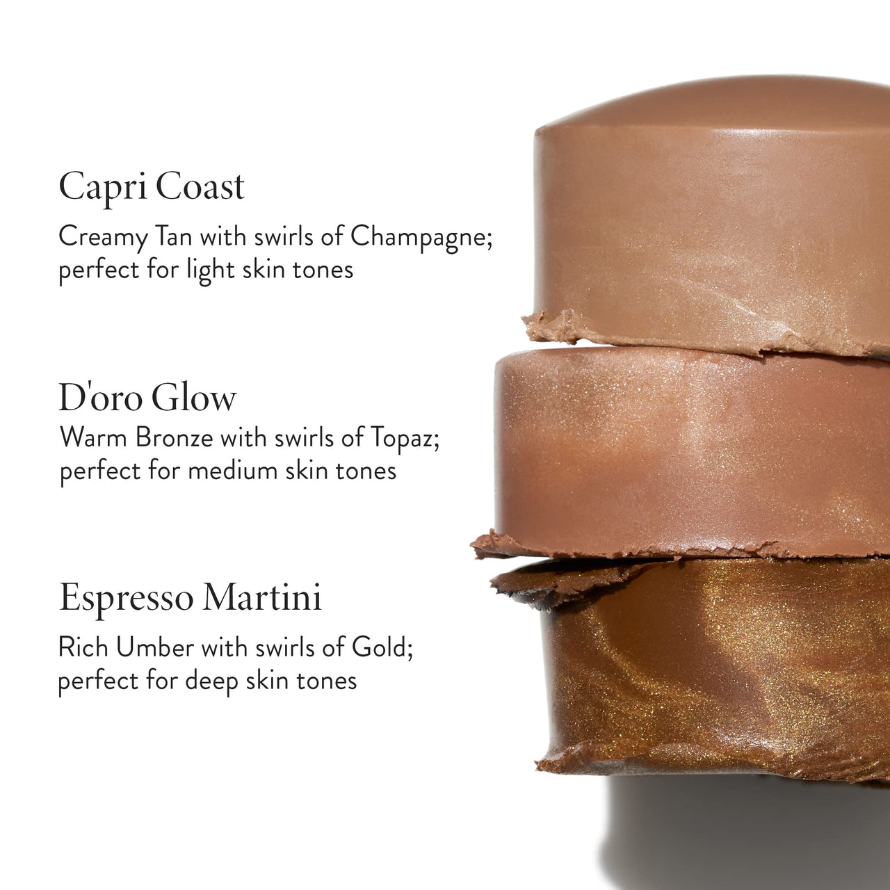 LAURA GELLER Italian Marble Bronzer Makeup Stick | Cream Finish Marbleized Contour for Natural Glow D'oro Glow