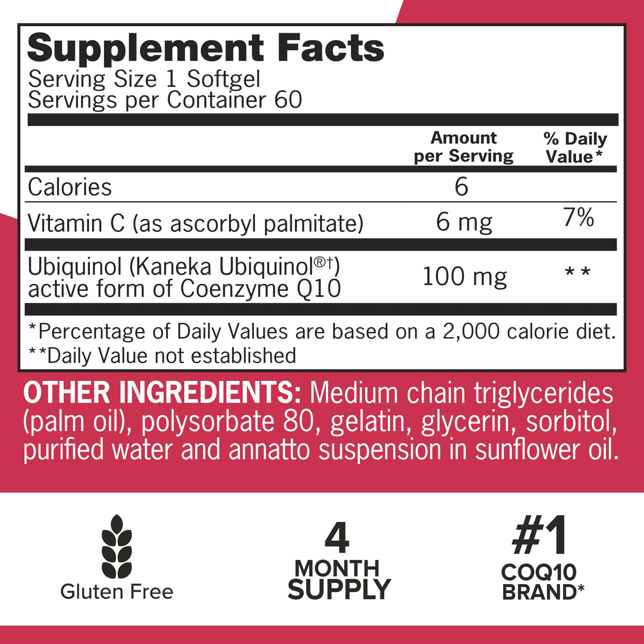 Qunol Mega Ubiquinol Coq10 100mg, Superior Absorption, Patented Water and Fat Soluble Natural Supplement Form of Coenzyme Q10, Antioxidant for Heart Health, 60 Softgels, Pack of 2