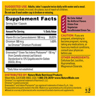 Thumbnail for Nature Made Metabolyze Capsules, Chromium Picolinate, Green Tea Extract and B12, Healthy Weight Management & Fat Metabolism Support, 60 Capsules, 30 Day Supply