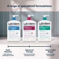 Thumbnail for Lubriderm Advanced Therapy Fragrance-Free Moisturizing Hand & Body Lotion + Pro-Ceramide, Intense Hydration for Itchy, Extra Dry, & Sensitive Skin, Non-Greasy, Hypoallergenic, 32 fl. oz