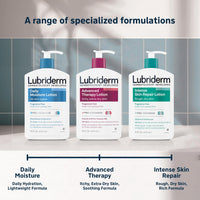 Thumbnail for Lubriderm Advanced Therapy Fragrance-Free Moisturizing Hand & Body Lotion + Pro-Ceramide, Intense Hydration for Itchy, Extra Dry, & Sensitive Skin, Non-Greasy, Hypoallergenic, 32 fl. oz