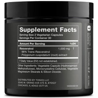 Thumbnail for Ultra High Potency Third-Party Tested Trans Resveratrol 1000mg - 98% Pure, Highly Purified and Bioavailable - Resveratrol Polygonum Root Extract - 60 Capsules