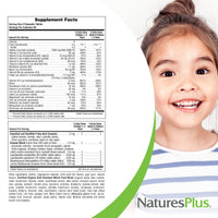 Thumbnail for NaturesPlus Animal Parade Gold Children's Chewable Multivitamin - Natural Cherry Flavor - 120 Animal Shaped-Tablets - with Vitamin D3, K2 & Probiotics - Vegetarian & Gluten Free - 60 Servings.