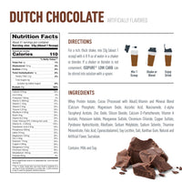 Thumbnail for Isopure Low Carb 100% Pure Whey Isolate Protein Powder, Gluten Free, With Vitamins, Dutch Chocolate, 25g Protein Per Serving, 3.07 Lbs, 41 Servings (Packaging May Vary)