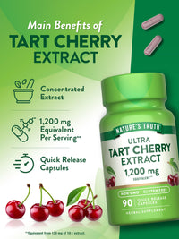 Thumbnail for Nature's Truth Tart Cherry Extract Capsules | 90 Count | Non-GMO & Gluten Free Supplement
