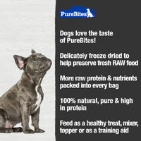 Thumbnail for PureBites Cheddar Cheese Freeze Dried Dog Treats, 1 Ingredient, Made in USA, 4.2oz