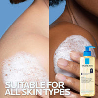 Thumbnail for La Roche-Posay Lipikar AP+ Gentle Foaming Cleansing Oil, Gentle Oil Cleanser for Face and Body Formulated with Niacinamide, Long-Lasting 24-hour Hydration, Fragrance-Free & Soap Free