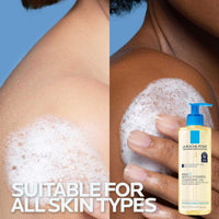 Thumbnail for La Roche-Posay Lipikar AP+ Gentle Foaming Cleansing Oil, Gentle Oil Cleanser for Face and Body Formulated with Niacinamide, Long-Lasting 24-hour Hydration, Fragrance-Free & Soap Free