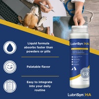 Thumbnail for LubriSynHA Hyaluronic Acid Hip & Joint Care Supplement for Dogs, Cats & Horses – Liquid Oral HA for Pets – Joint Support Supplement Promotes Mobility, Flexibility, Cartilage Health & Comfort – 8oz