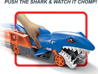 Thumbnail for Hot Wheels Shark Chomp Transporter & Includes 1:64 Vehicle
