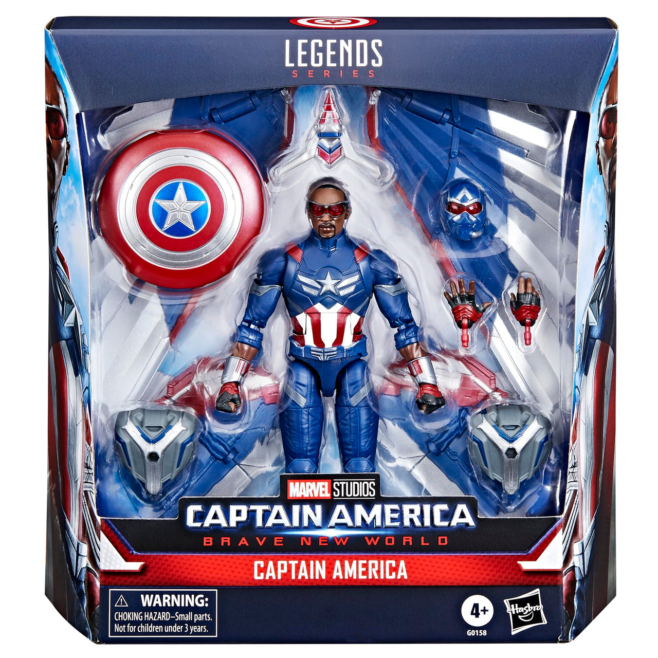 Marvel Legends Series Captain America Collectible Captain America: Brave New World Deluxe 6 Inch Action Figure