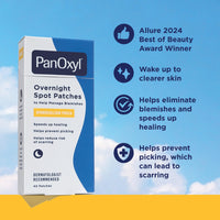 Thumbnail for PanOxyl PM Overnight Spot Patches, Advanced Hydrocolloid Healing Technology, Fragrance Free, 40 Count Pack of 1