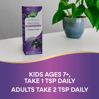 Thumbnail for Nature’s Way Sambucus Elderberry Traditional Immune Syrup, Highly Concentrated Black Elderberry Extract, Traditional Immune Support*, Delicious Berry Flavored, 8 Fl Oz (Packaging May Vary)