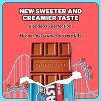 Thumbnail for Feastables Milk Chocolate Crunch Chocolate Bar, 1.24 oz (35g), 24 count