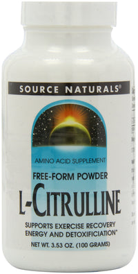 Thumbnail for Source Naturals L-Citrulline Powder, Supports Exercise Recovery, Energy, and Detoxification - 100g