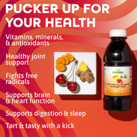 Thumbnail for Dynamic Health Tart Cherry Juice Tonic with Turmeric & Ginger | Vegetarian and Kosher | Key Compounds | 16 Fl Oz