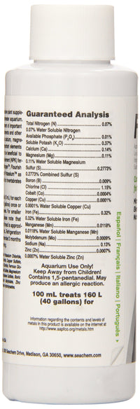 Thumbnail for Seachem Flourish Freshwater Plant Supplement - Aquarium Element and Nutrient Blend 100 ml, (Model: 515)