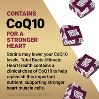 Thumbnail for Force Factor Total Beets Ultimate Heart Health Chews for Blood Pressure Support, with Beetroot Powder, CoQ10, B Vitamins & Grapeseed Extract for Blood Flow & Energy, Pomegranate Berry, 60 Soft Chews