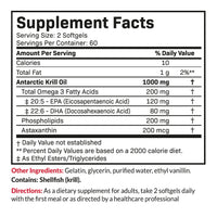 Thumbnail for Futurebiotics Antarctic Krill Oil 1000mg with Omega-3s EPA, DHA, Astaxanthin and Phospholipids - Premium Krill Oil Heavy Metal Tested, Non GMO – 120 Softgels (60 Servings)