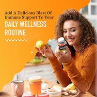 Thumbnail for Airborne 750mg Vitamin C Gummies for Adults, Immune Support Gummies with Powerful Antioxidants VIT C & E, Caffeine Free - 2x63ct Bottle (42 Servings), Assorted Fruit Flavor