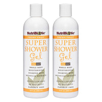 Thumbnail for NutriBiotic – Fresh Fruit Super Shower Gel, 12 Oz Twin Pack | Whole Body Moisturizing Shampoo with GSE & Botanical Extracts | pH Balanced & Free of Gluten, Parabens, Sulfates, Dyes & Colorings