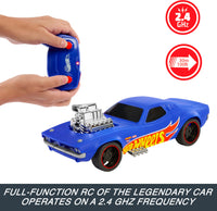 Thumbnail for Hot Wheels 1:16 Scale RC Rodger Dodger Toy Car, Special 50th Anniversary Edition Remote Control Vehicle