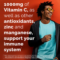 Thumbnail for Emergen-C Zero Sugar 1000 mg Vitamin C Powder for Daily Immune Support Caffeine Free Vitamin C Supplements with Zinc and Manganese, B Vitamins and Electrolytes, Raspberry Lemonade Flavor - 36 Count