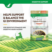 Thumbnail for NaturVet Scoopables Advanced Probiotics for Dogs - Chewable Dog Probiotics & Digestive Enzymes - Support a Healthy Gut for Your Pet - Hickory Smoked Bacon Flavor | 11oz Bag