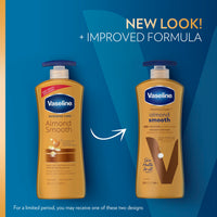 Thumbnail for Vaseline Intensive Care hand and body lotion Almond Smooth for Rich Moisturization 20.3 Oz