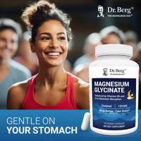 Thumbnail for Dr. Berg Magnesium Glycinate 90ct – 4-in-1 Chelated for Muscle, Nerve, Sleep & Stress Support*– w/ D3, B6 & Zinc – 4X Lab-Tested – No Fillers – Formulated in USA, GMP-Certified