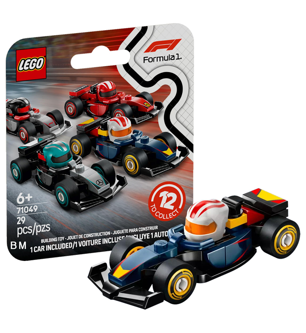 LEGO F1 Collectible Race Car, Red Bull Racing | Red Bull Racing F1 Team Race Car [71049-1]